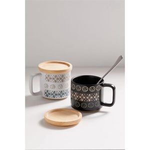 Urban Outfitters Portia Fair Isle Yin Yang Mug